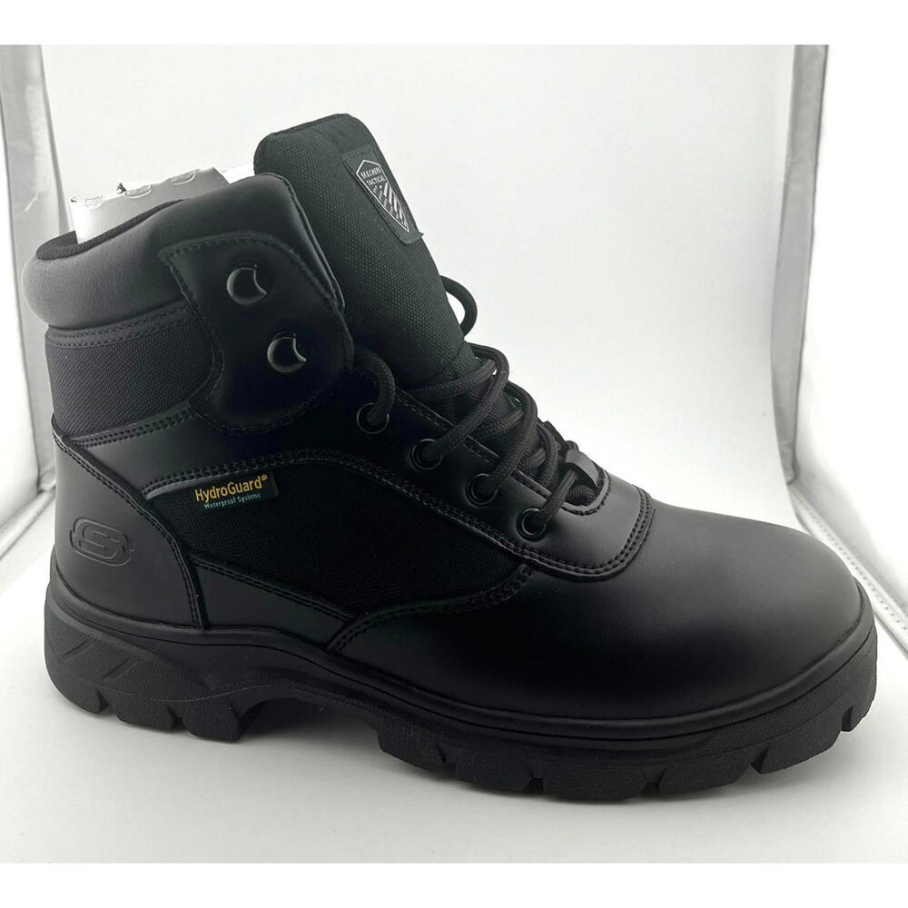 Skechers Wascana Benen Tactical/Military Boots Men’s Size 8 Black - New In Box